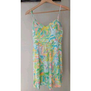 Lilly Pulitzer Christine Dress Sea Salt and Sun Size 6 Sleeveless Mini Blue